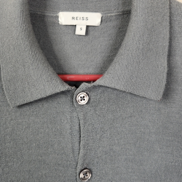 Reiss Mens Full Button 100% Wool Long Sleeve Cardigan Small - Picture 3 of 4